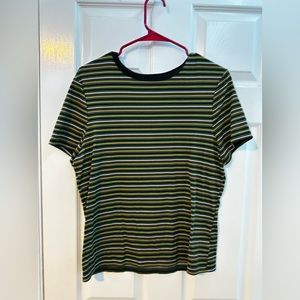 No Boundaries Fitted Striped Tee